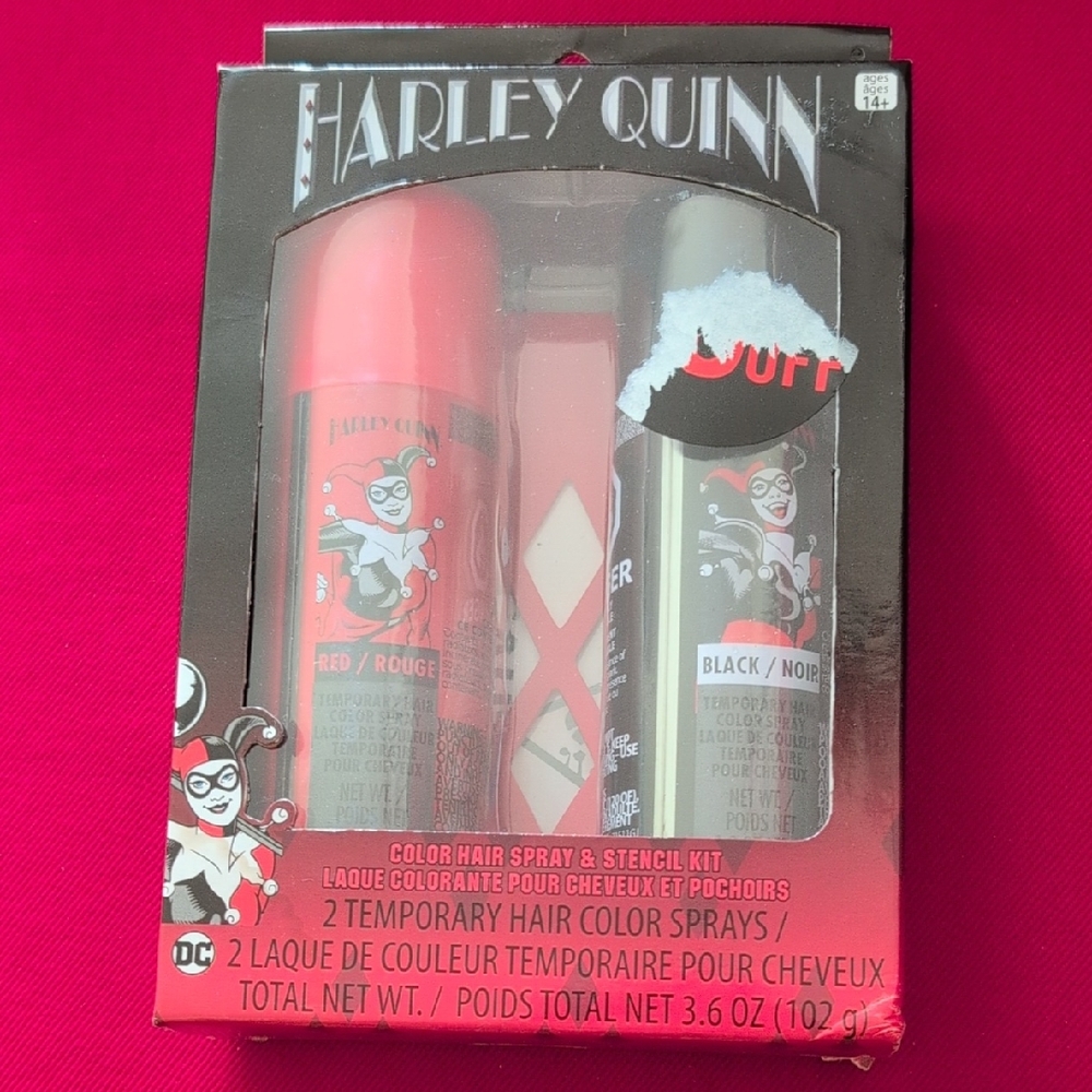 Harley Quinn Color Hair Spray & Stencil Kit